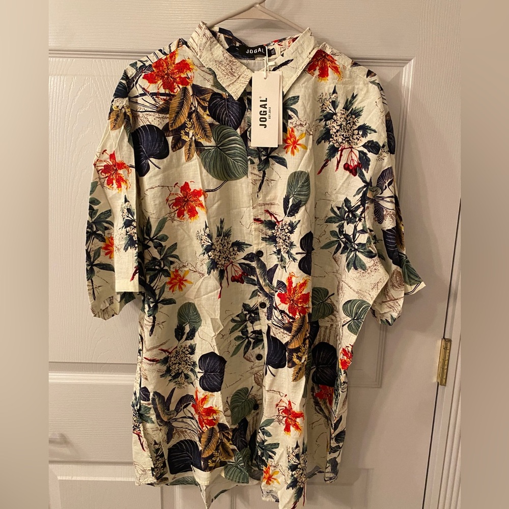 Men’s Hawaiian Shirt, 2XL